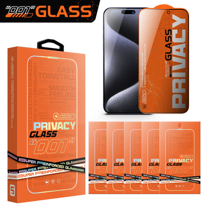 001" series HD Privacy Tempered Glass Screen Protector