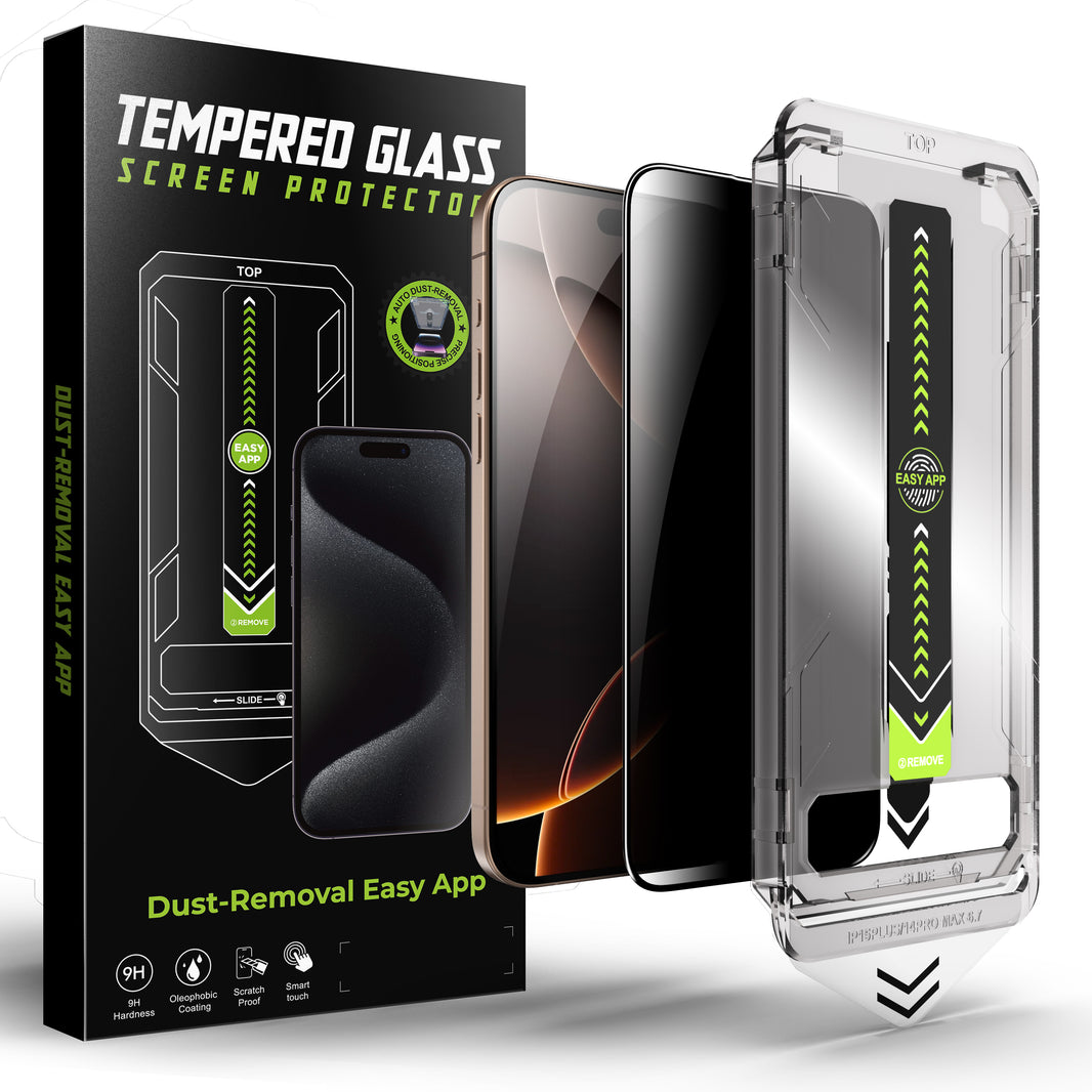 Titan Series Privacy Screen Protector Dust-removal EASYAPP For Iphone