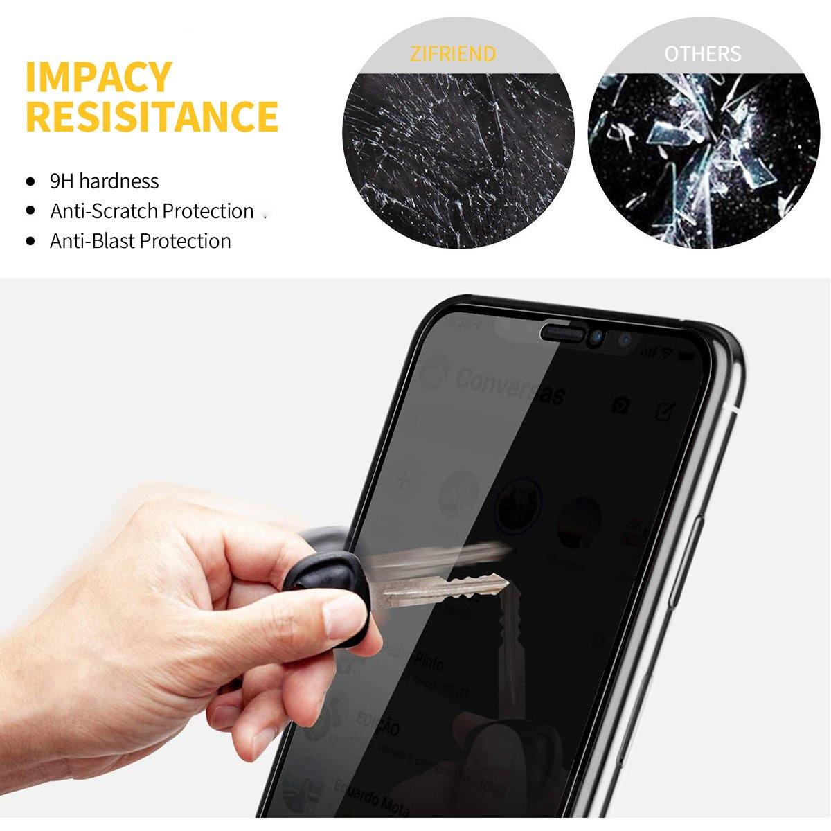 2.5D Anti Spy Privacy Tempered Glass Screen Protector - ZIFRIEND