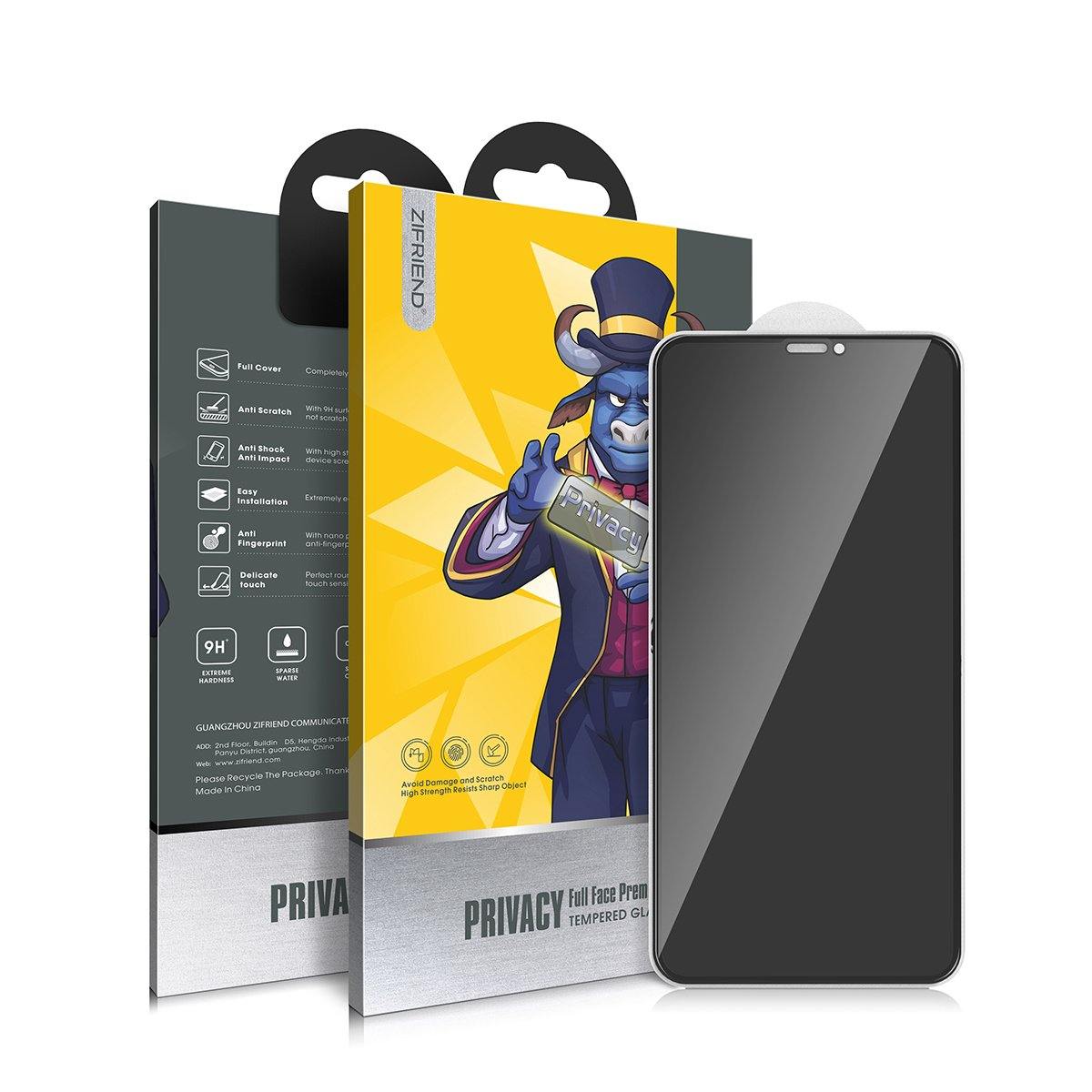 2.5D Anti Spy Privacy Tempered Glass Screen Protector - ZIFRIEND