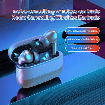 EJ10008 BT 5.0 active noise cancelling ANC TWS earphones earbuds true wireless touch control gaming HiFi ear buds headphones headset