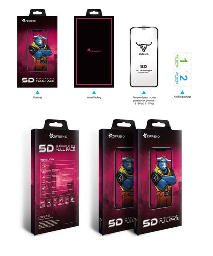 5D Full Glue Tempered Glass Screen Protector zifriend 